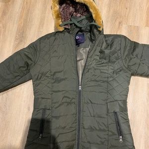 Olive Green Puffer Jacket